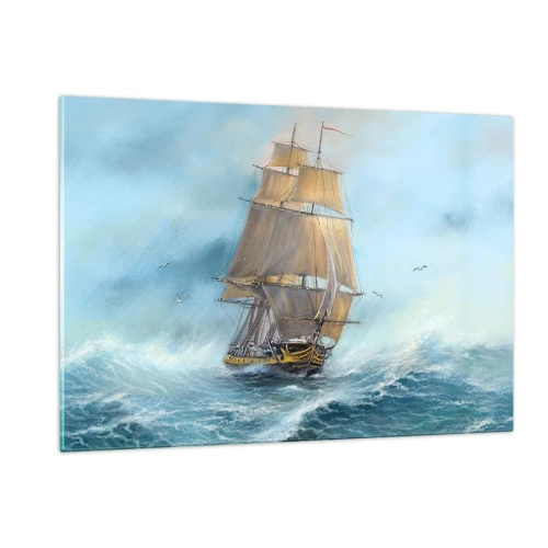 Üveg kép - A hullámok hullámzása - 120x80 cm