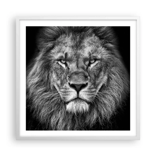 Poszter fekete keretben - Őfelségi palástban - 60x60 cm