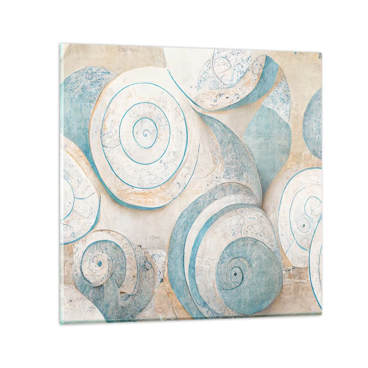 Üveg kép - Mit rejt a kagyló? - 40x40 cm