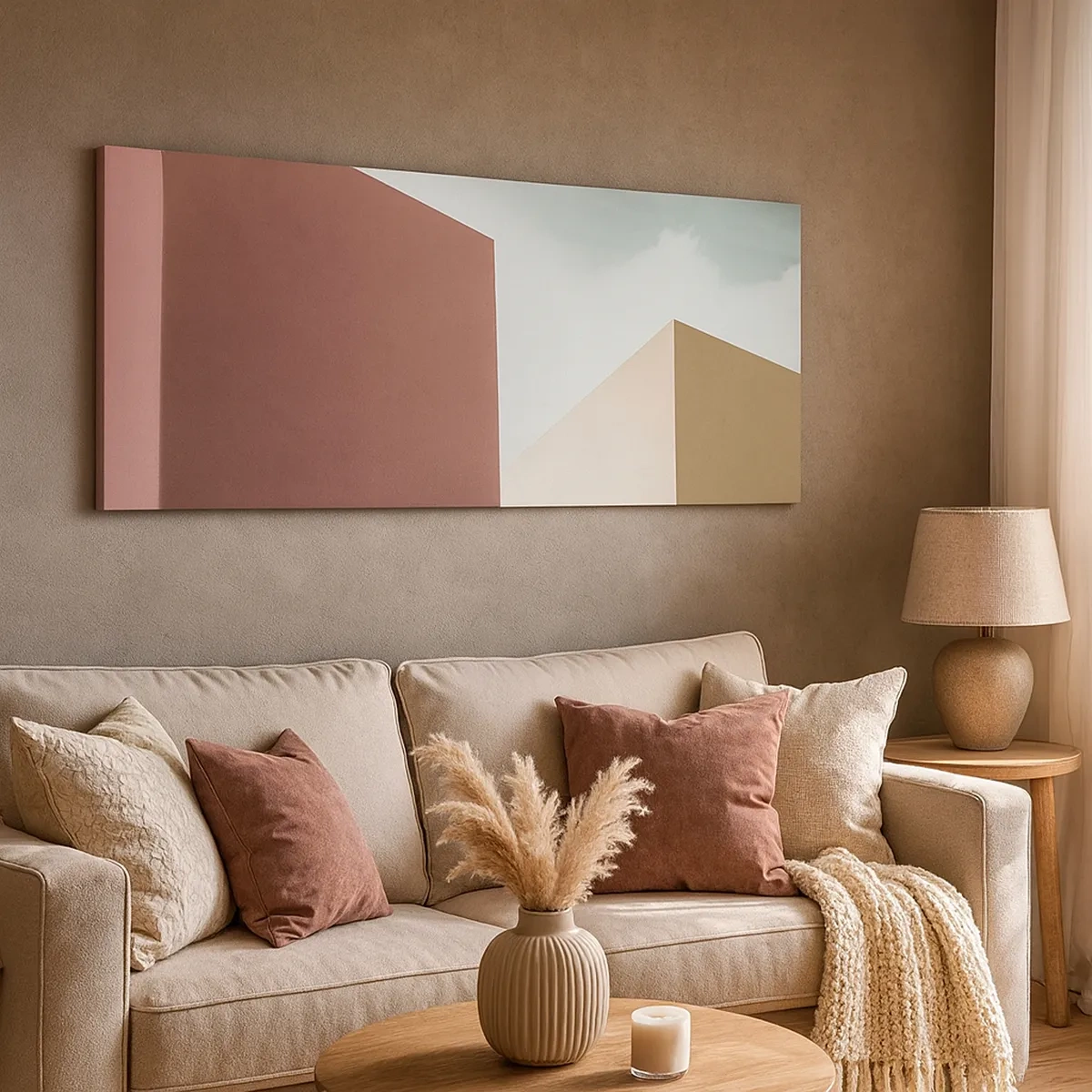 Vászonkép - Egy napsütéses nyár geometriája - 30x30 cm