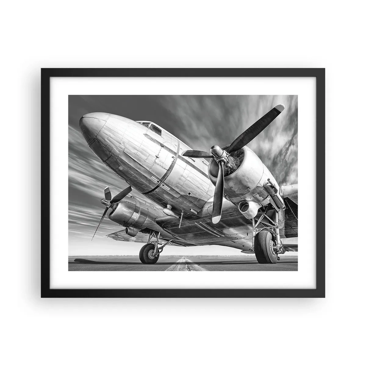 Poszter fehér keretben - Mindig kész a repülésre - 50x40 cm