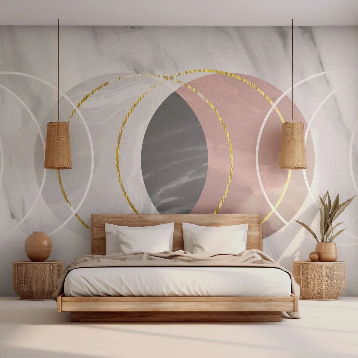 Fotótapéta Premium Sand - A szférák zenéje - Absztrakció, Darab, kerületek - 450x315 cm