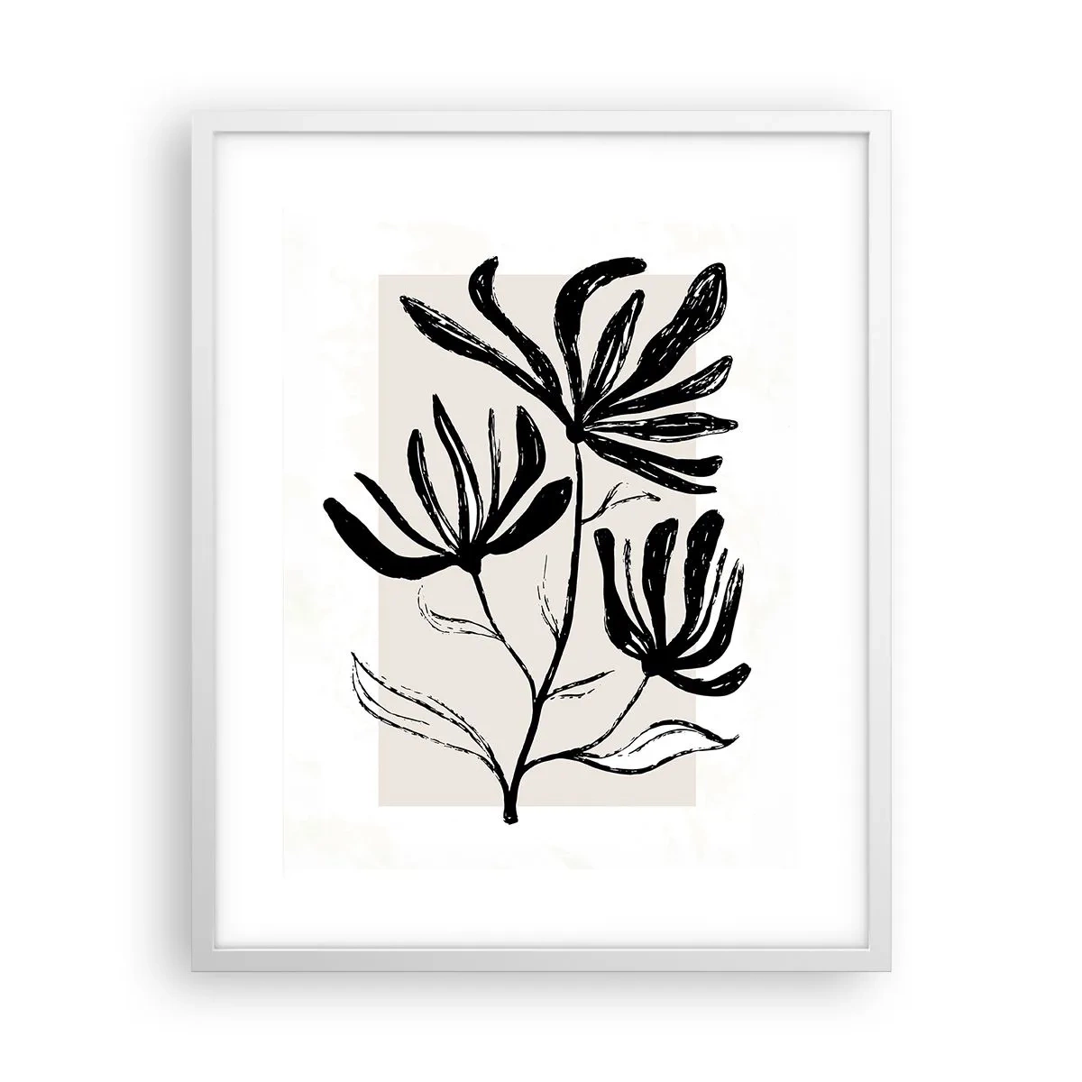 Poszter fekete keretben - Vázlat egy herbáriumhoz - 40x50 cm