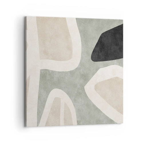 Vászonkép - Kompozíció fekete témával - 60x60 cm