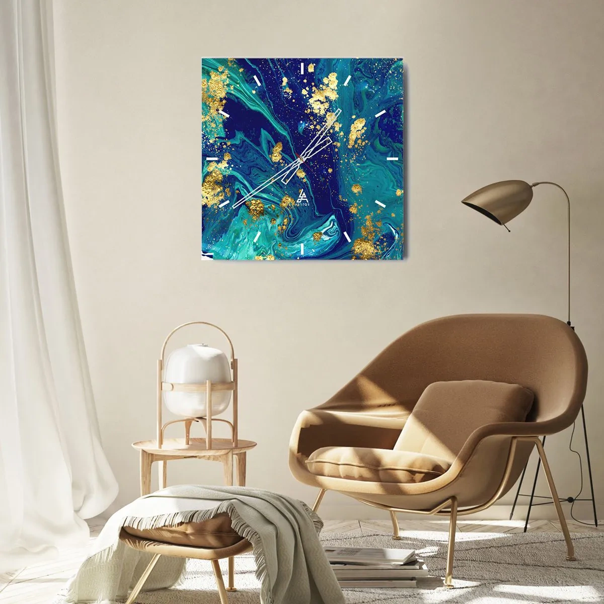 Falióra, Óra - Nap pelyhek - 30x30 cm