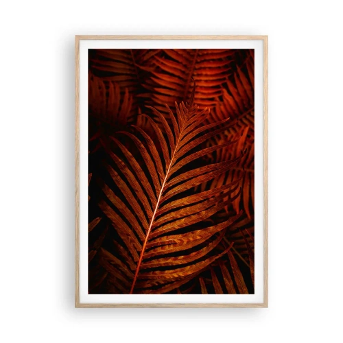 Poszter világos tölgy keretben - Az élet vörös színe - 70x100 cm