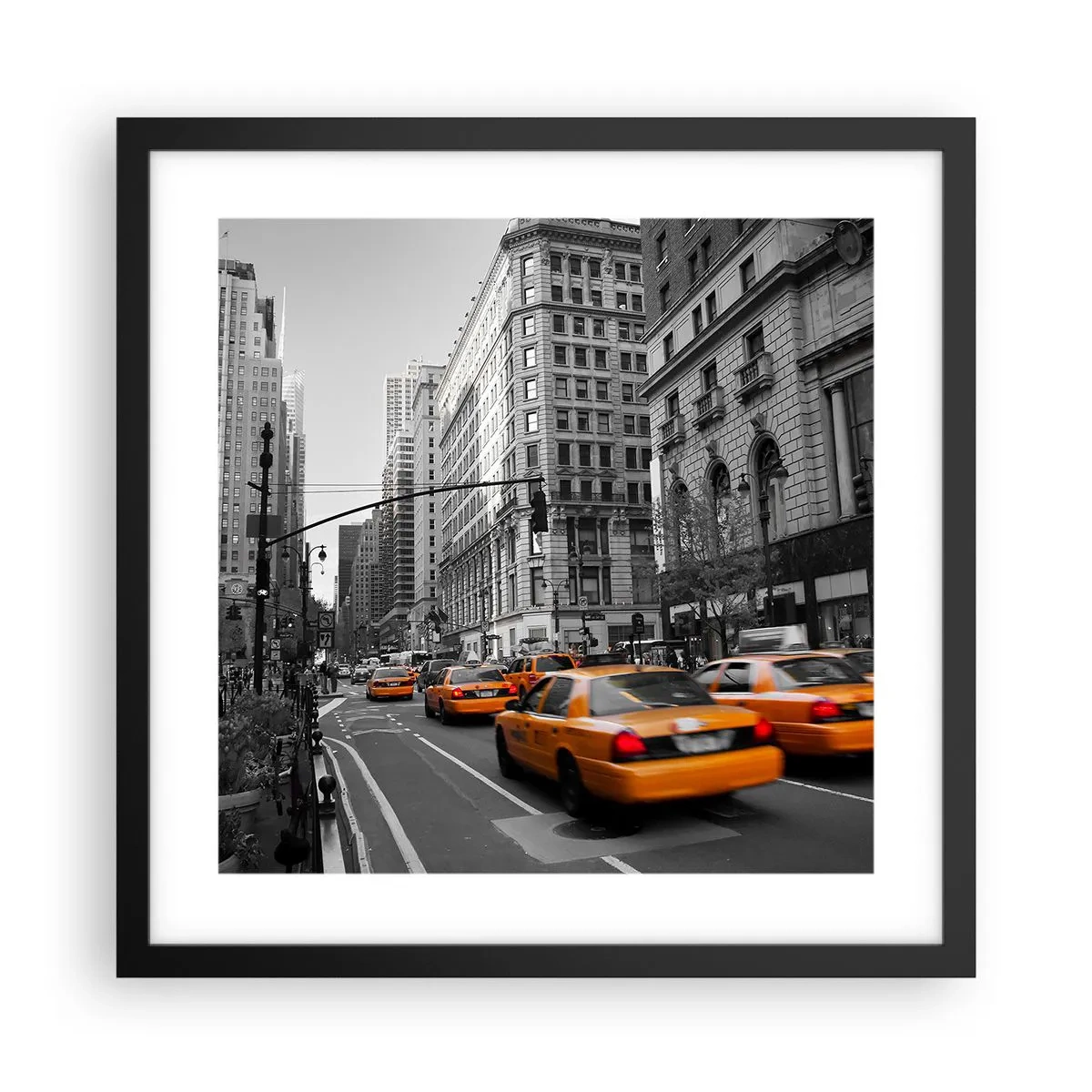 Poszter fehér keretben - Nagyvárosi napok - 40x40 cm