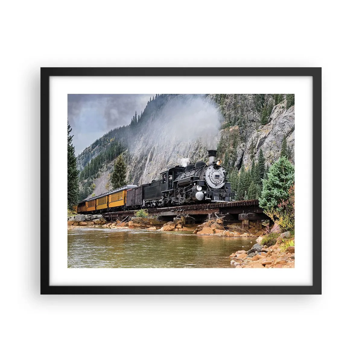 Poszter fehér keretben - Hova? Hova? - 50x40 cm