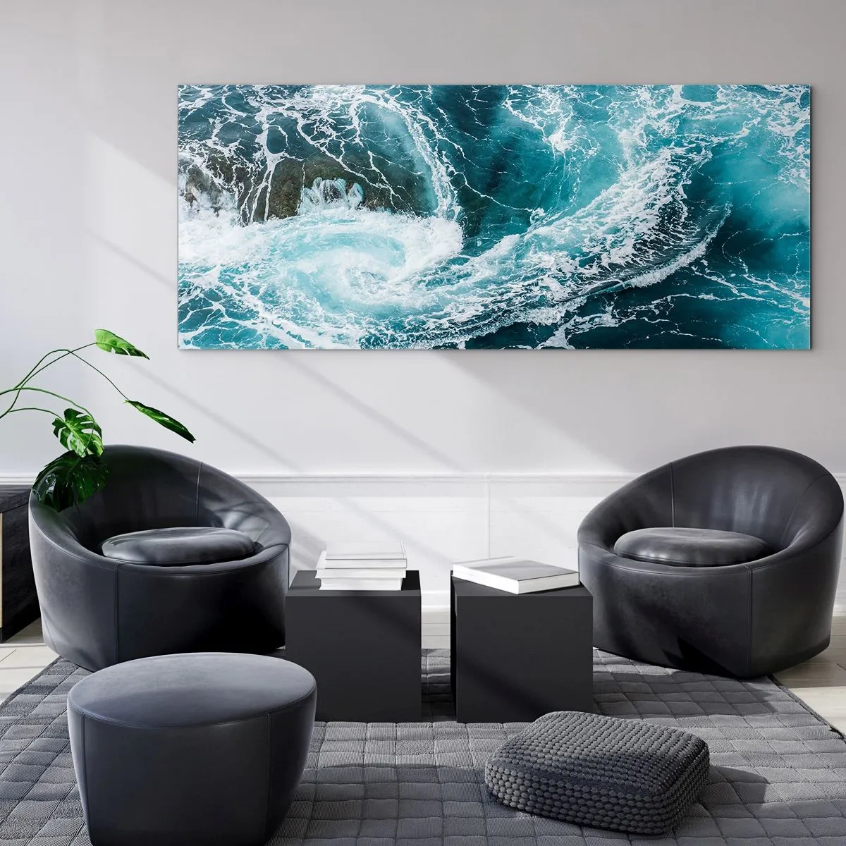 Üveg kép - A kapu a Föld közepébe - 90x30 cm