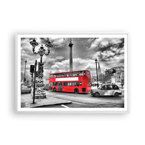 Poszter fekete keretben - A város igazi vérkeringése - 100x70 cm