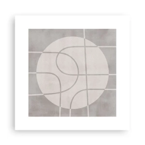 Poszter - Körkörös és egyenes - 30x30 cm