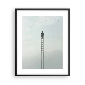 Poszter fehér keretben - Emelkedj feljebb - 40x50 cm