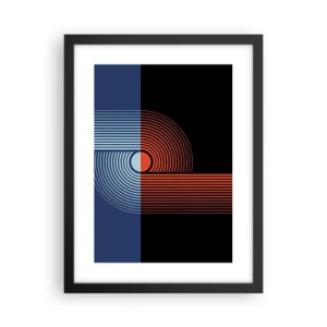 Poszter fehér keretben - Geometrikus ölelésben - 30x40 cm