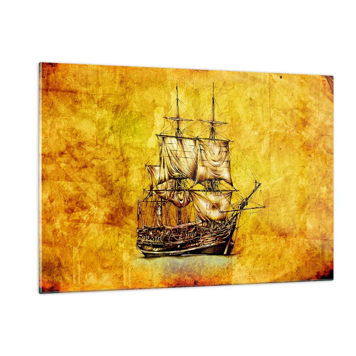 Üveg kép - Irány Tortuga! - 120x80 cm