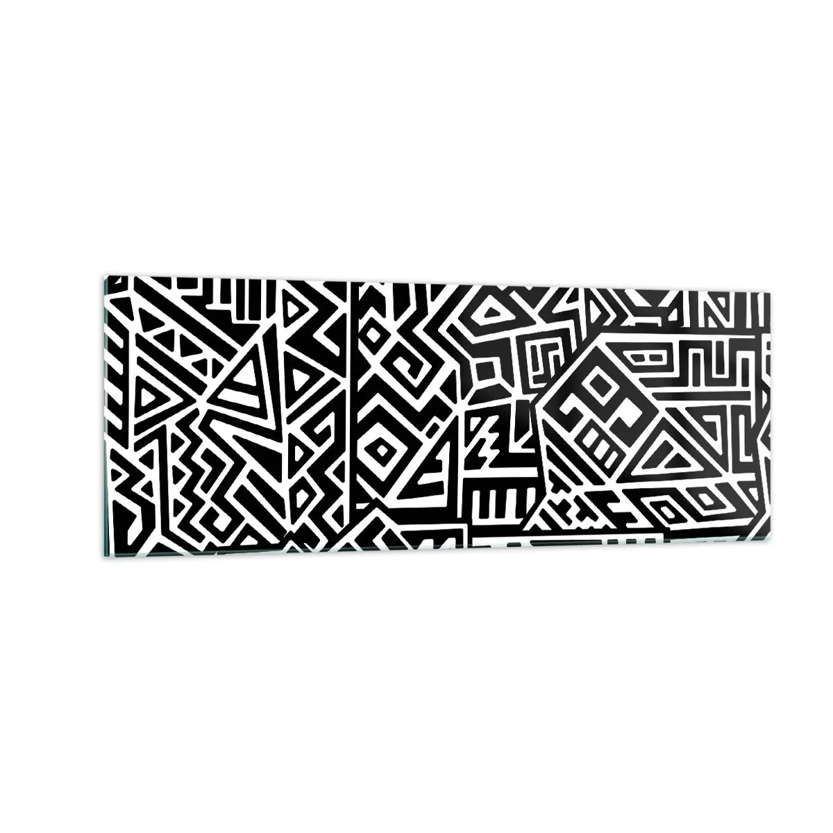 Üveg kép - Kolumbusz előtti kompozíció - 140x50 cm