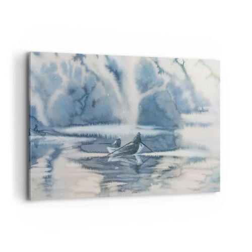 Vászonkép - Horgászok a paradicsomukban - 100x70 cm