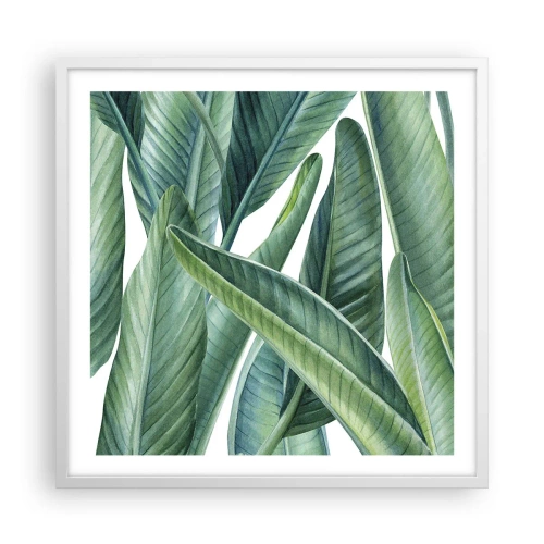 Poszter fekete keretben - Zöld önmagában - 60x60 cm