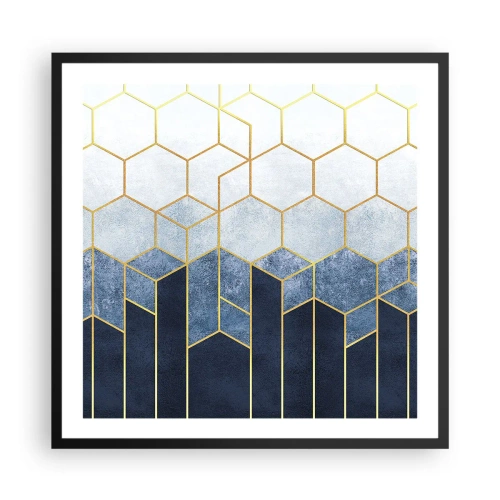 Poszter fehér keretben - Kompozíció szinkópa ritmusban - 60x60 cm