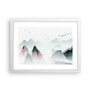 Poszter fekete keretben - A csúcsok fölött - 40x30 cm