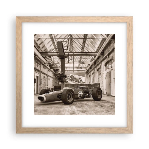 Poszter világos tölgy keretben - A győztes pihenője - 30x30 cm