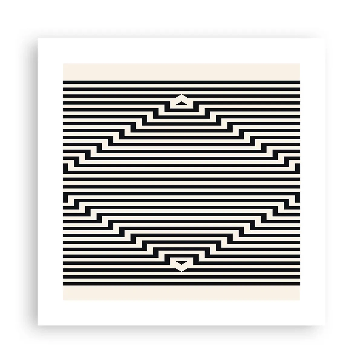 Poszter - Geometrikus illúzió - 40x40 cm