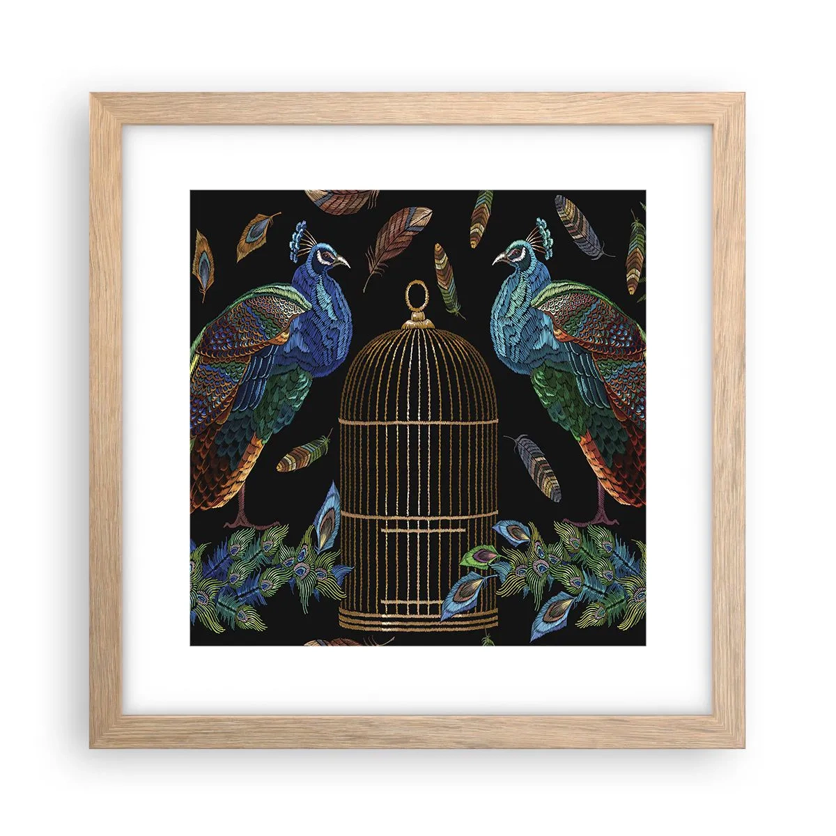 Poszter világos tölgy keretben - Királyi köntösben - 30x30 cm