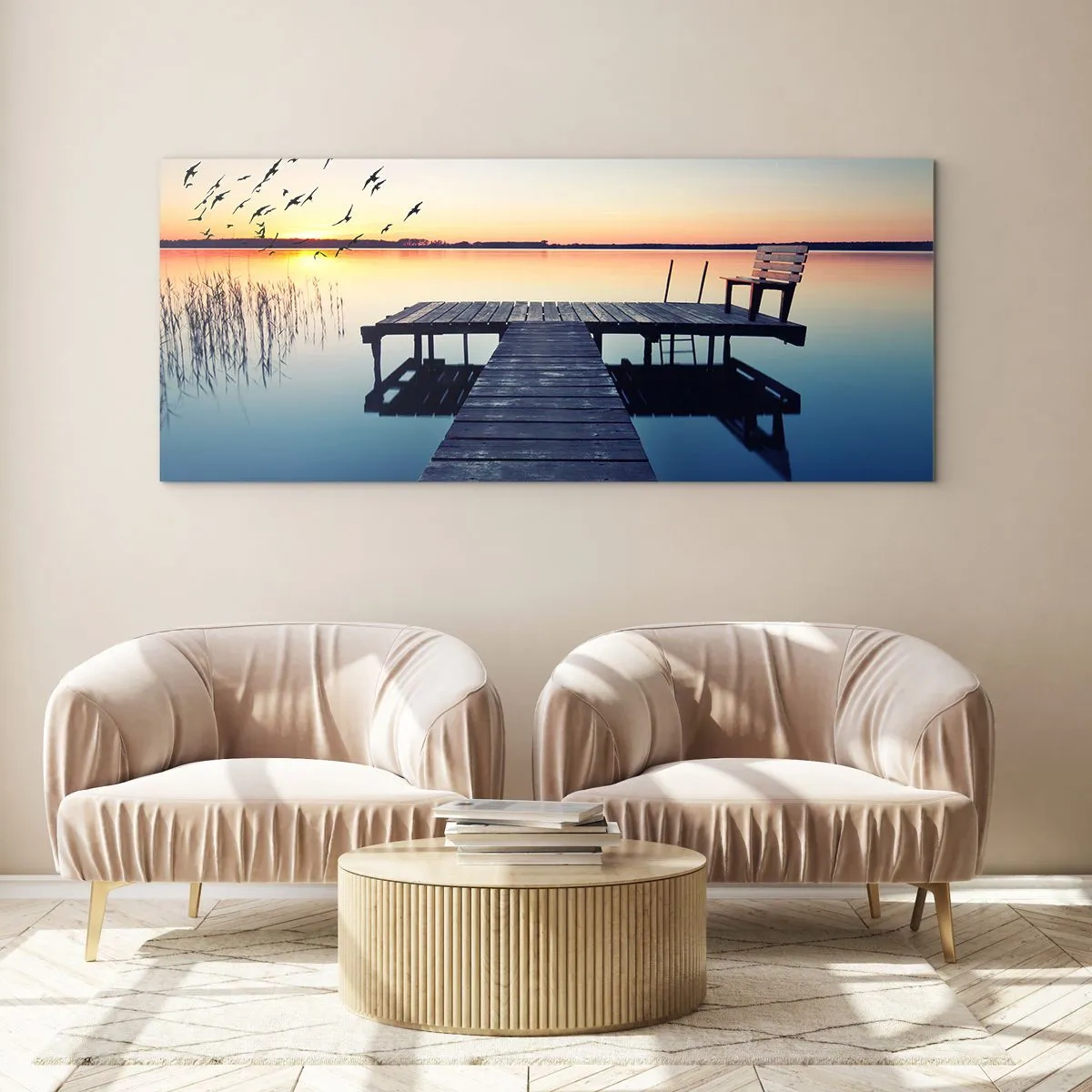 Üveg kép - Jó nap volt - 160x50 cm