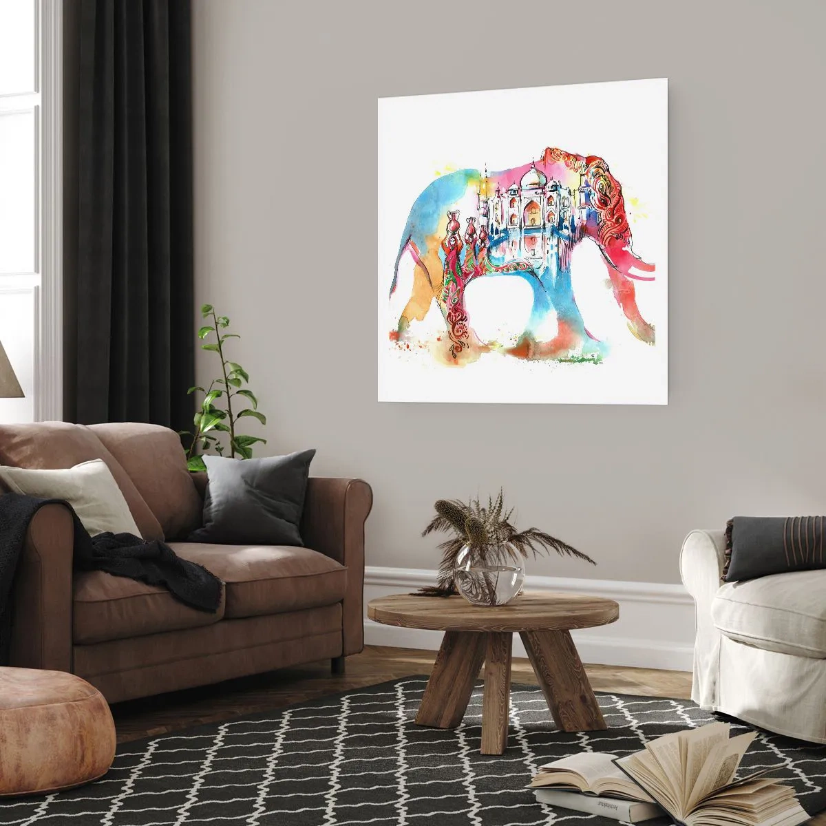 Poszter - India - a szerelem aurája - 60x60 cm