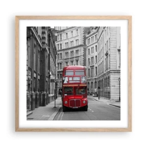 Poszter világos tölgy keretben - A mindennapi életnek nem kell szürkének lennie - 50x50 cm