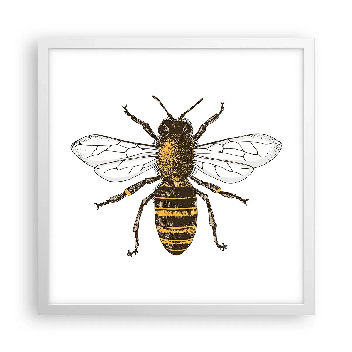 Poszter fekete keretben - Gyönyörű és jó - 40x40 cm