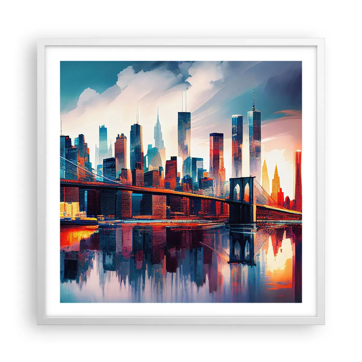 Poszter fekete keretben - Fenomenális New York - 60x60 cm