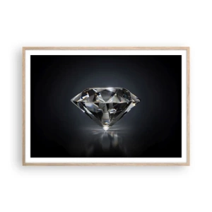 Poszter világos tölgy keretben - Best girls friend - 100x70 cm