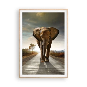 Poszter világos tölgy keretben - És egyáltalán nem porcelánraktárban - 70x100 cm