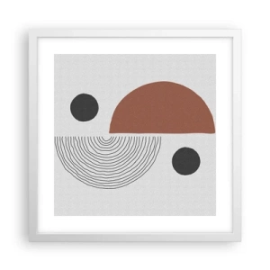 Poszter fekete keretben - A kerék tökéletessége - 40x40 cm