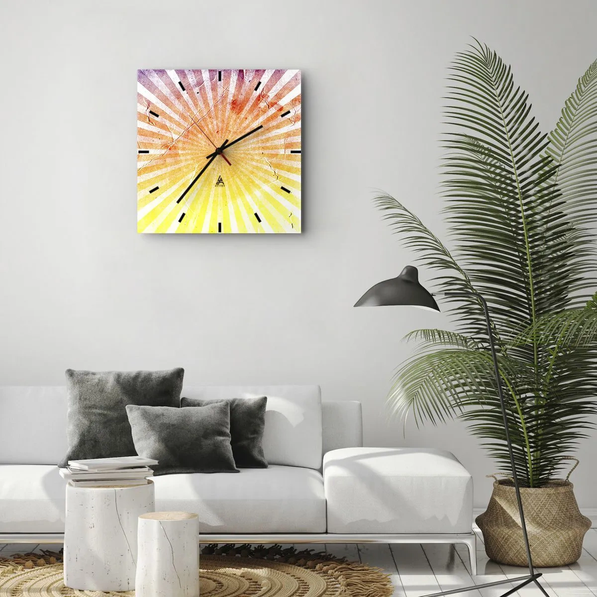 Falióra, Óra - Napkelte és napnyugta - 30x30 cm