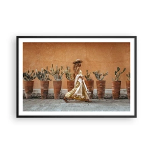 Poszter fehér keretben - Hippi stílusban - 91x61 cm