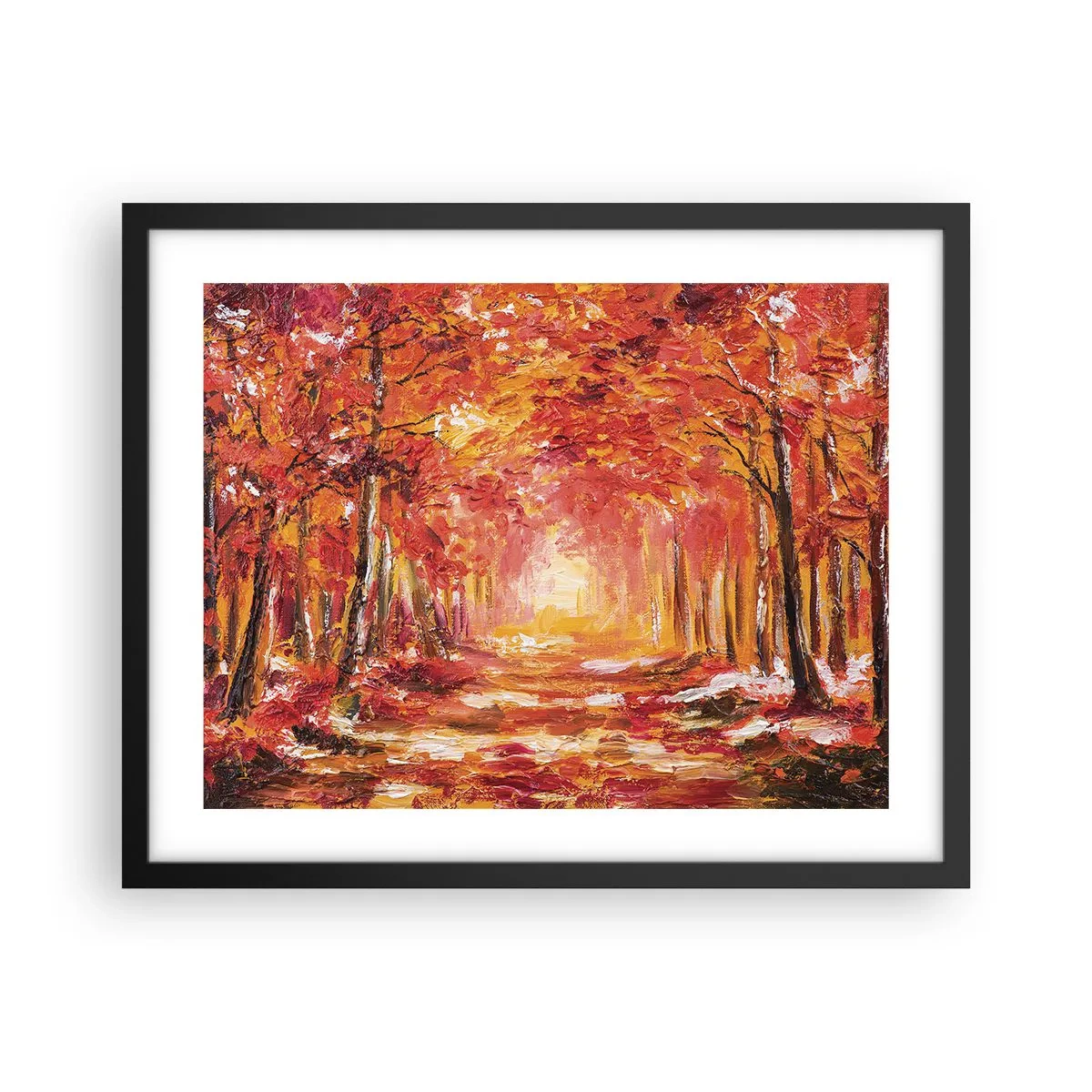 Poszter fehér keretben - Rézerdő - 50x40 cm
