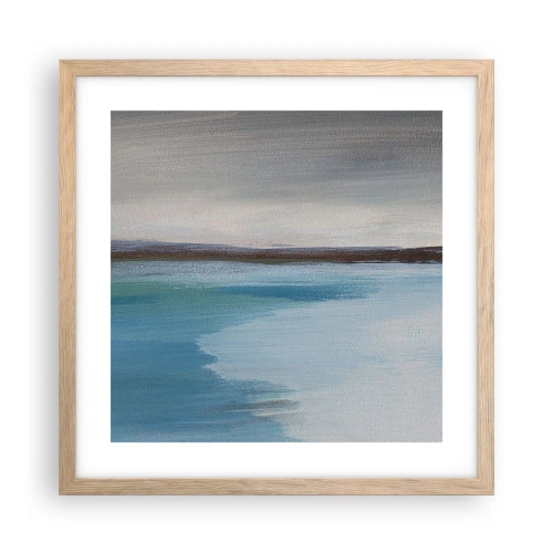 Poszter világos tölgy keretben - Vízszintes tájkép - 40x40 cm