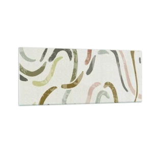 Üveg kép - Az absztrakció vidám tánca - 100x40 cm