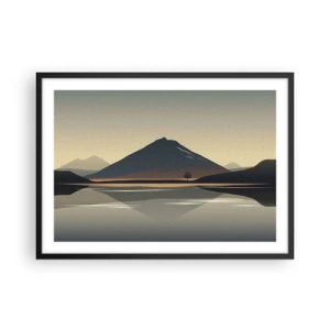 Poszter fehér keretben - Tükörreflexió - 70x50 cm