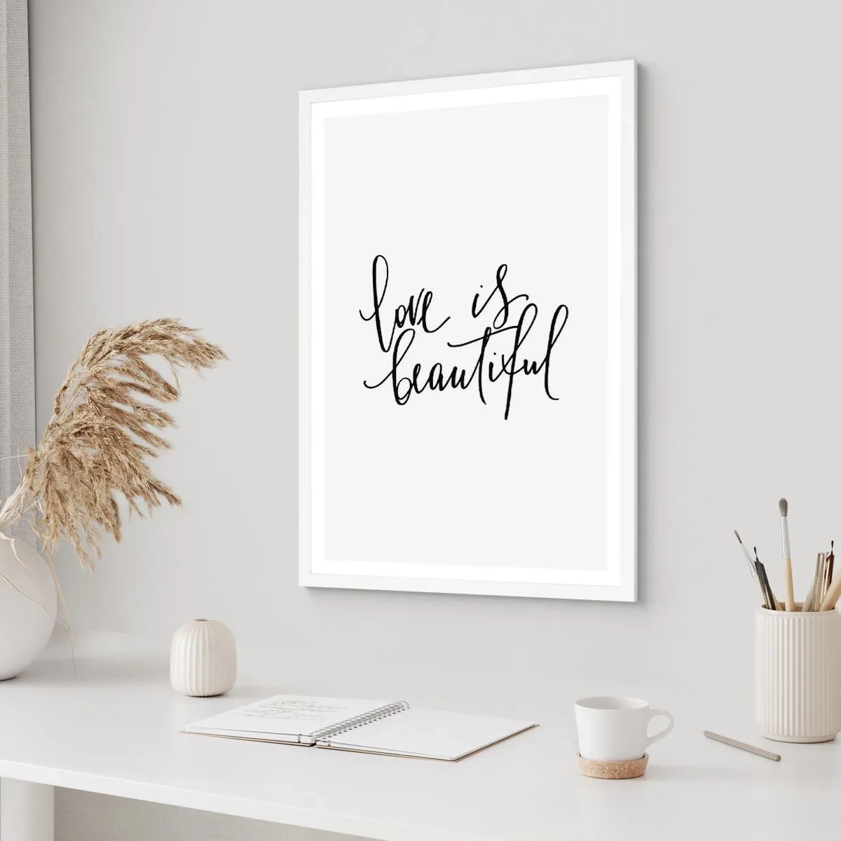 Poszter fekete keretben - Olvass és ismételj - 70x100 cm