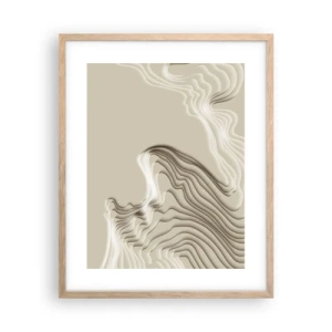 Poszter világos tölgy keretben - Művészeti topográfia - 40x50 cm