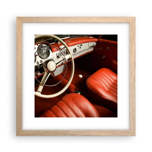 Poszter világos tölgy keretben - Luxus vintage stílusban - 30x30 cm