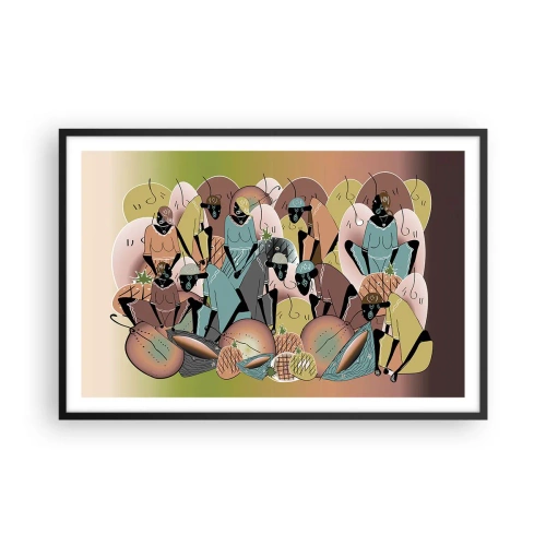 Poszter fehér keretben - Jön a nagy ünnep - 91x61 cm