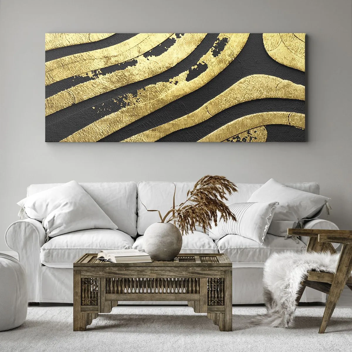 Vászonkép - Minden folyik - 100x40 cm