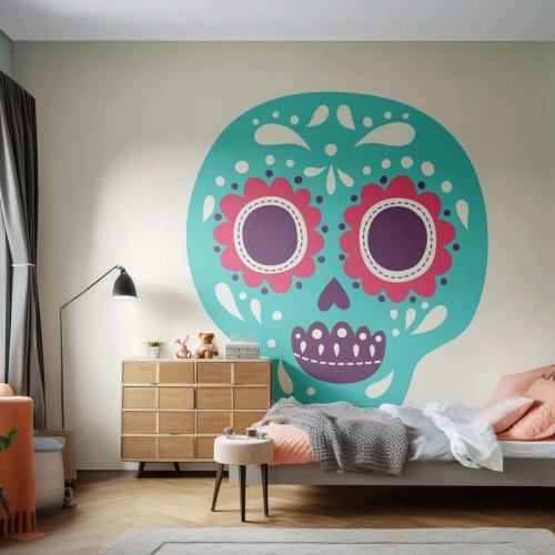 Fotótapéta Premium Sand - Az élet - szórakozás a halálig - Koponya, Mexikó, mexikói - 400x280 cm