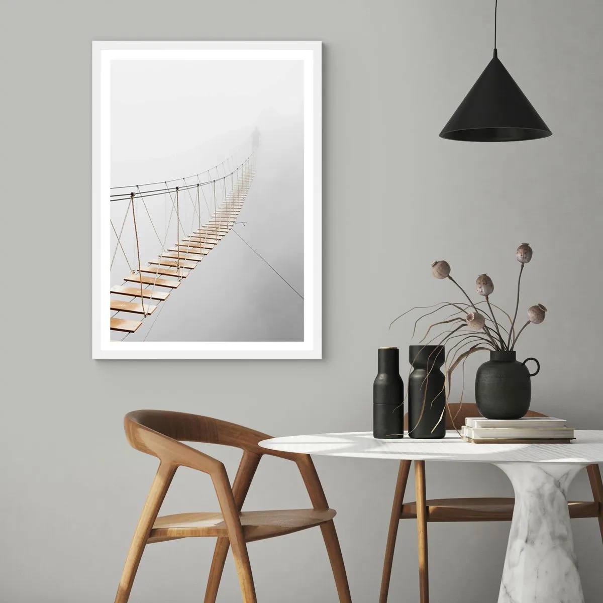 Poszter fekete keretben - Hová vezet? - 61x91 cm