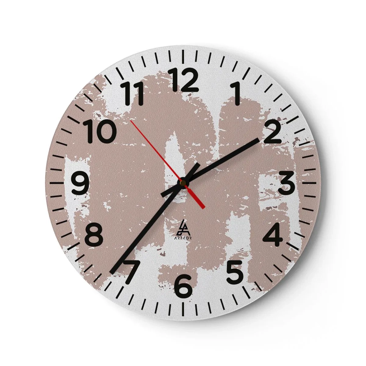 Falióra, Óra - Absztrakció lágy rózsaszínben - 30x30 cm