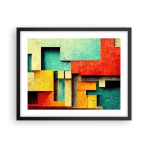 Poszter fehér keretben - A derékszögek fesztiválja - 50x40 cm