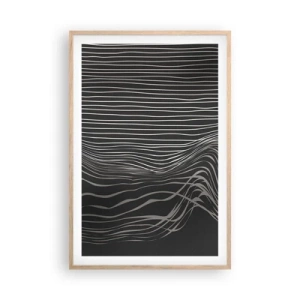 Poszter világos tölgy keretben - Ritmus és akcentus - 61x91 cm